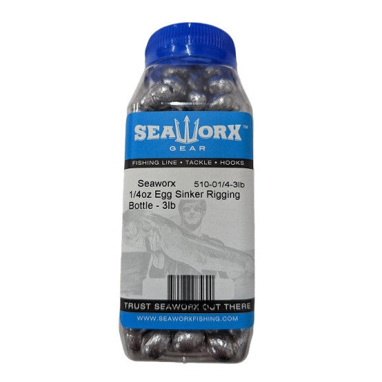 Seaworx Egg Sinkers Rigging Bottle - 3 lbs
